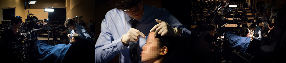 台灣美容皮膚科學大會邀請 曾繁聞醫師進行注射演示