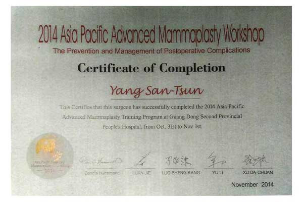 2014 Asia Advanced Mammaplasty Workshop