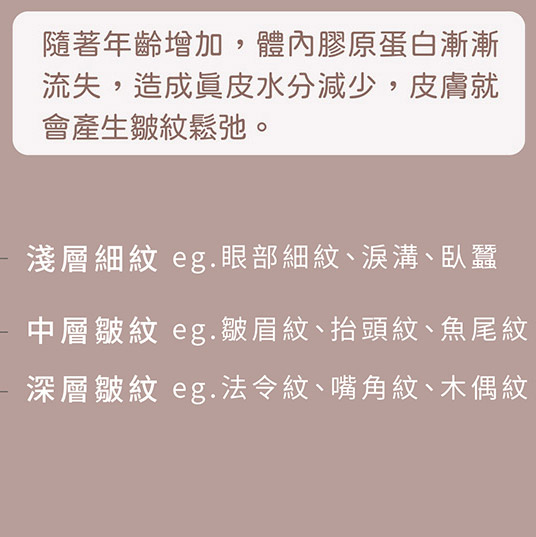 老化的肌膚解釋