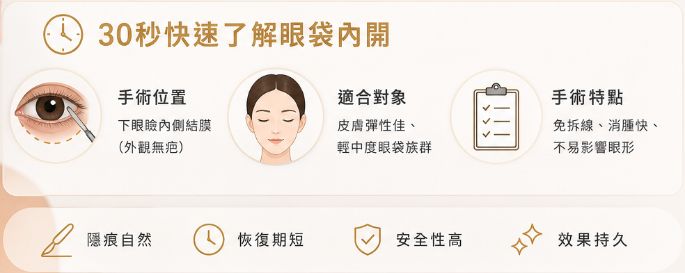 眼袋內開懶人包｜眼袋內開手術位置、適合對象、手術特色一次了解｜米蘭時尚診所