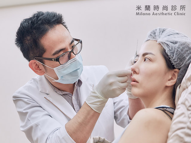 王彥博醫師視其條件及需求，進行婷婷臥蠶眼微整形規劃和施打玻尿酸