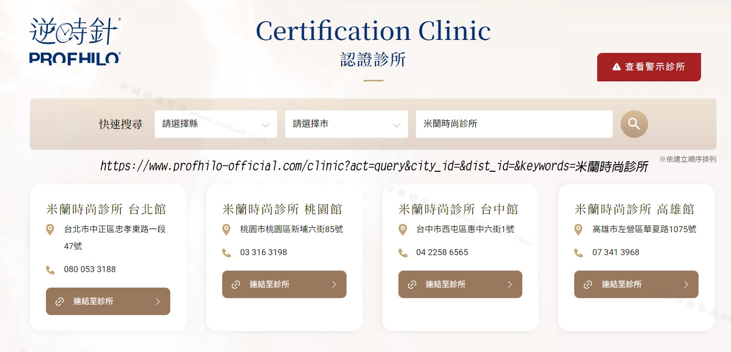 逆時針PROFHILO認證診所
