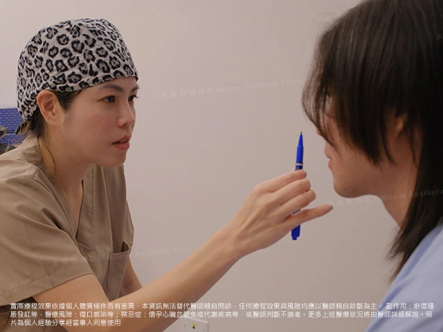 曹舒淳醫師進行隆鼻手術規劃和施作