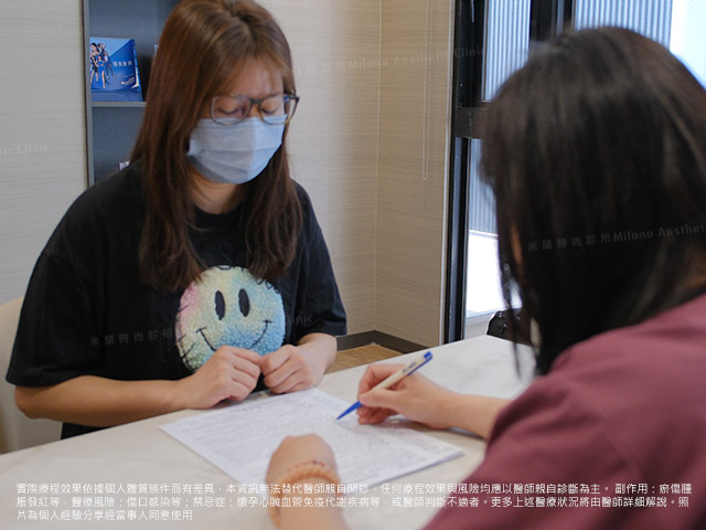 術前護理人員會再次說明手術相關風險及注意事項~20分鐘的麻藥